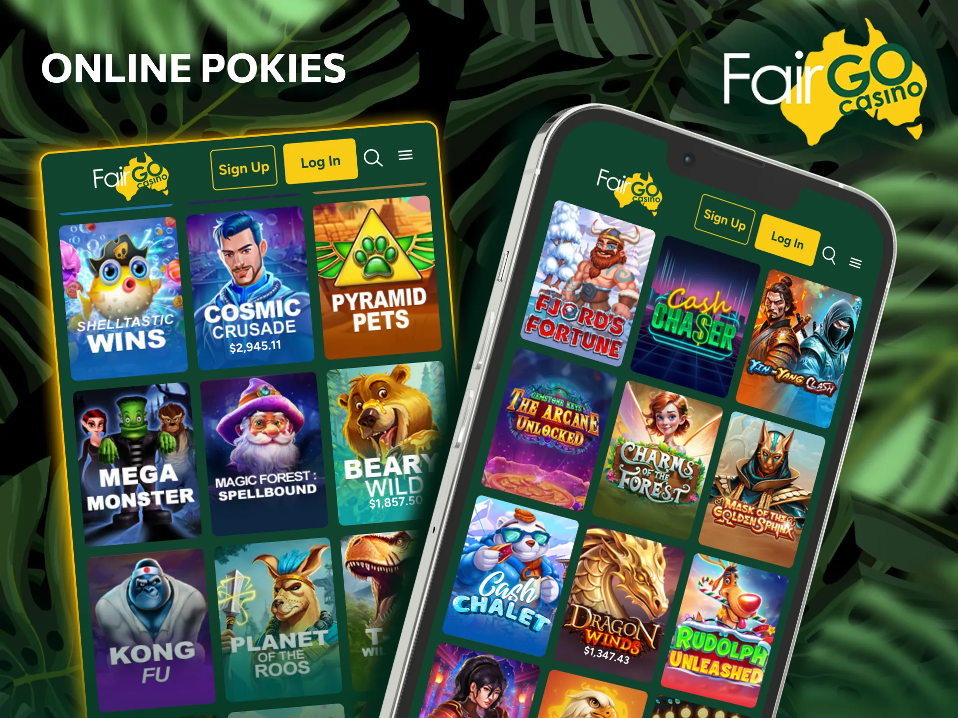The Fair Go Casino online slots section offers a fun selection of games.
